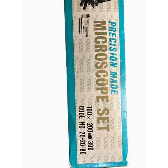 Focal Precision Made Microscope Set With Slides & Accessories Vintage - Picture 13 of 13